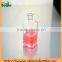 Glass square reed aroma diffuser bottles with soda wooden flowers 5oz