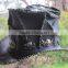 BLACK LEATHER MEN'S MAVERICK GOTHIC HAT W: CONCHO BELT AUSTRALIAN HAND MADE