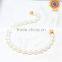 AAAA+ White Drop Helical Real Southsea Shell Pearl Necklace
