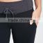 OEM Women Yoga Workout Clothing Cropped Pants With Shoelace Tie