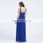 2016 New fashion sexy evening dress,high quality manual nail bead women's evening dress