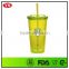 bpa free 20oz double wall wholesale insulated tumbler with straw