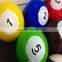 Cheap size 5 PVC inflatable snookballs/football billiards ball