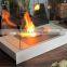 Inovation 2015 Aquare Ethanolwhite Metal/glass Table Fireplace