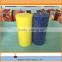 Bright Yellow Marble Finish Pillar Candle/Giant Pillar Candles For Decoration