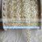2016 Factory wholesale 14mm 10yards /lot Plastic Pearl Flower Trim lace For wedding dressing