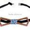 Men Bamboo Bow Tie Wholesale Matts Triangle Plaid Shape Gentleman Bow Tie