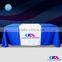 custom polyester table cloth , wholesale trade fair tablecloth , trade show table cover
