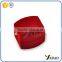 Most cheap red flocking packaging small jewelry boxes for ring