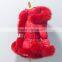 2015 wholesale women red down jacket with fur trim for women D15