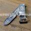 21mm wide watch band hot sale genuine python leather watch bands for men