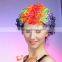 Cheap synthetic Rainbow Clown Afro Wig, football fans wig