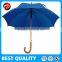 Straight stick auto open umbrella with wood handle