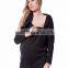 Zip Turtleneck Maternity Dress for Muslim Fashion and Comfortable