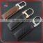 Wholesale custom logo printing business keychain leather