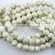 8MM round turquoise white ivory stone beads,ivory loose beads,ivory beads strand 3120001