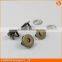 High Quality Bag Accessiors antique brass magnetic square snaps block