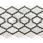 2016 new design waterjet bathroom tiles bianco carrara white marble mosaic