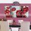 canvas triptych oil flower home decoration