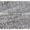 Newest Design Poly thin gray sequin lace fabric wholesale for clothing
