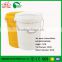 Wholesale 15 Litre plastic drum bucket new plastic yellow pail in 15L