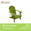 Stain finish Adirondack chair with green color