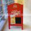 wooden blackboard with FSC