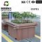 2016 New and Hot composite plastic wood planter outdoor wpc flower box