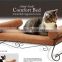 Metal Scroll Rmovable Zippered Covers Comfort pet bed for cats and dogs