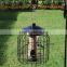 Outdoor 12 Inch Black 4-Peg squirrel proof bird feeder