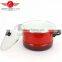 OEM 3pcs Enamel / ceramic cassrole / stockpot with glass lid
