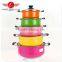 Best selling colorful16-24cm stainless steel Kitchen use cookware with glass cover/ cooking pot/ cassrole