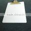 Butterfly clip A4 MDF white clipboard