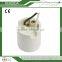 CE RoHS certificated E26 E27 glazed ceramic lampholder with cable