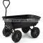 GDC-01 Steel Frame Pneumatic Tires 650 lb Capacity Black Poly Garden Dump Cart
