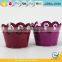 garden iron and zinc powder coated flower display buckets metal florist buckets