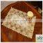 Golden 38CM*38CM economic and elegant PVC lace placemat