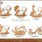 Adjustable animals bamboo wine holder