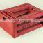100% natural wood material folding storage box fruit crate cheapest price wooden Boxes