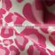 300t pongee fabric 100% polyester,garment fabric,pink leopard-print fabric