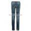 new arrive capris blue jeans foldable hem 100% cotton hard wear pictures sexy jeans women