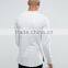Custom Crew Neck Without Hood Side Zip Longline Light Grey Men's Lightweight Cotton Polyester Casual Skinny Pullover Sweatshirt