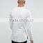 Custom Crew Neck Without Hood Side Zip Longline Light Grey Men's Lightweight Cotton Polyester Casual Skinny pullover Sweatshirt