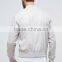2017 Xinlan High Quality New Design Durable 100% Cotton White Rib Cuffs Running Casual Men Jumper Jacket
