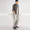Mens slim fit blank jogger pants with zippered hem wholesale blank jogger pants
