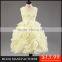 MGOO 2015 New Coming White Infant Dress For Girl Ball Gown Flowers Gorgeous Elegant Kids Dress MGT013-1