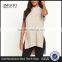 Cold Shoulder Draped Waterfall Front Knitwear Long Line Design Knitwear