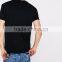 Customize Long Line Slim Fit Mens Tee Front Silk Screen Printing Text Tops 100% Soft Cotton Tshirts Custom Manufacturer