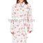 Floral printed Dressing Gown fleece pajamas