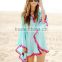 Walson 2016 New Style Summer Plus Size Tassel Beach Cover Up V Neck Casual Dress